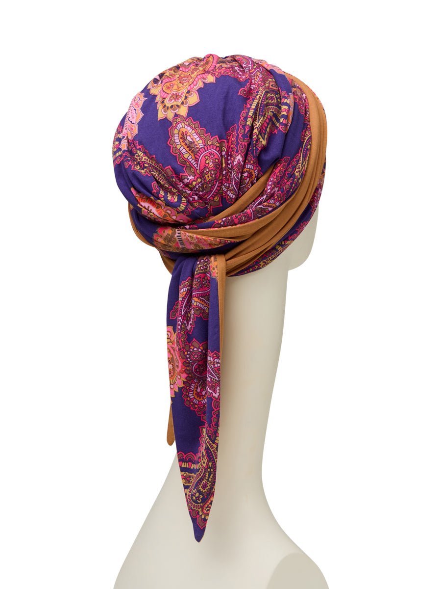 BELISA TURBAN W.RIBBONS - Paisley Swirls