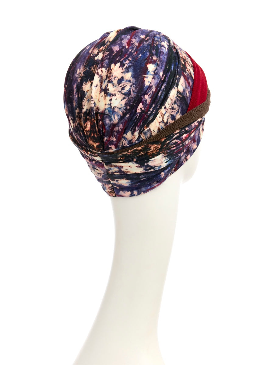 HOCSHAKATI TURBAN - Tie Dye Dusk
