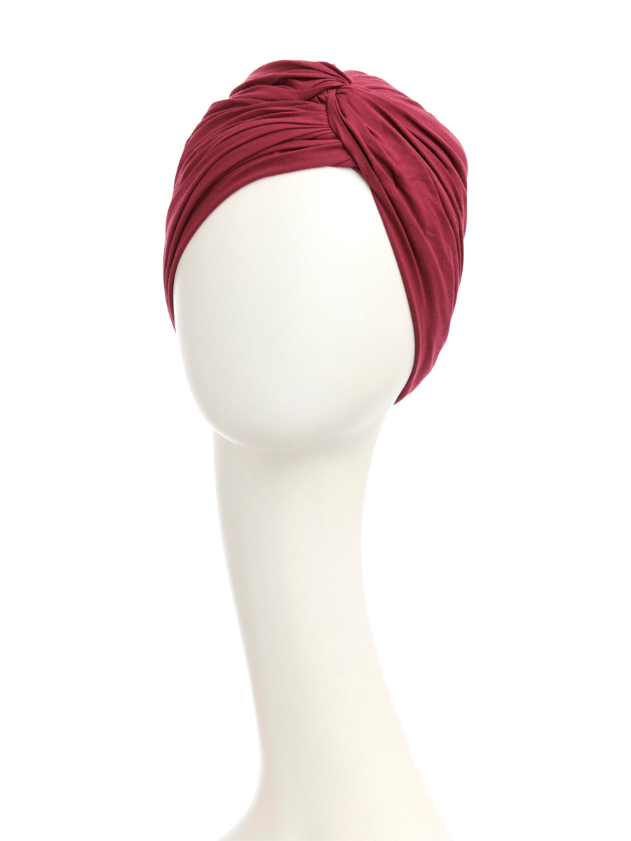 HOCJOYO TURBAN - Red Plum