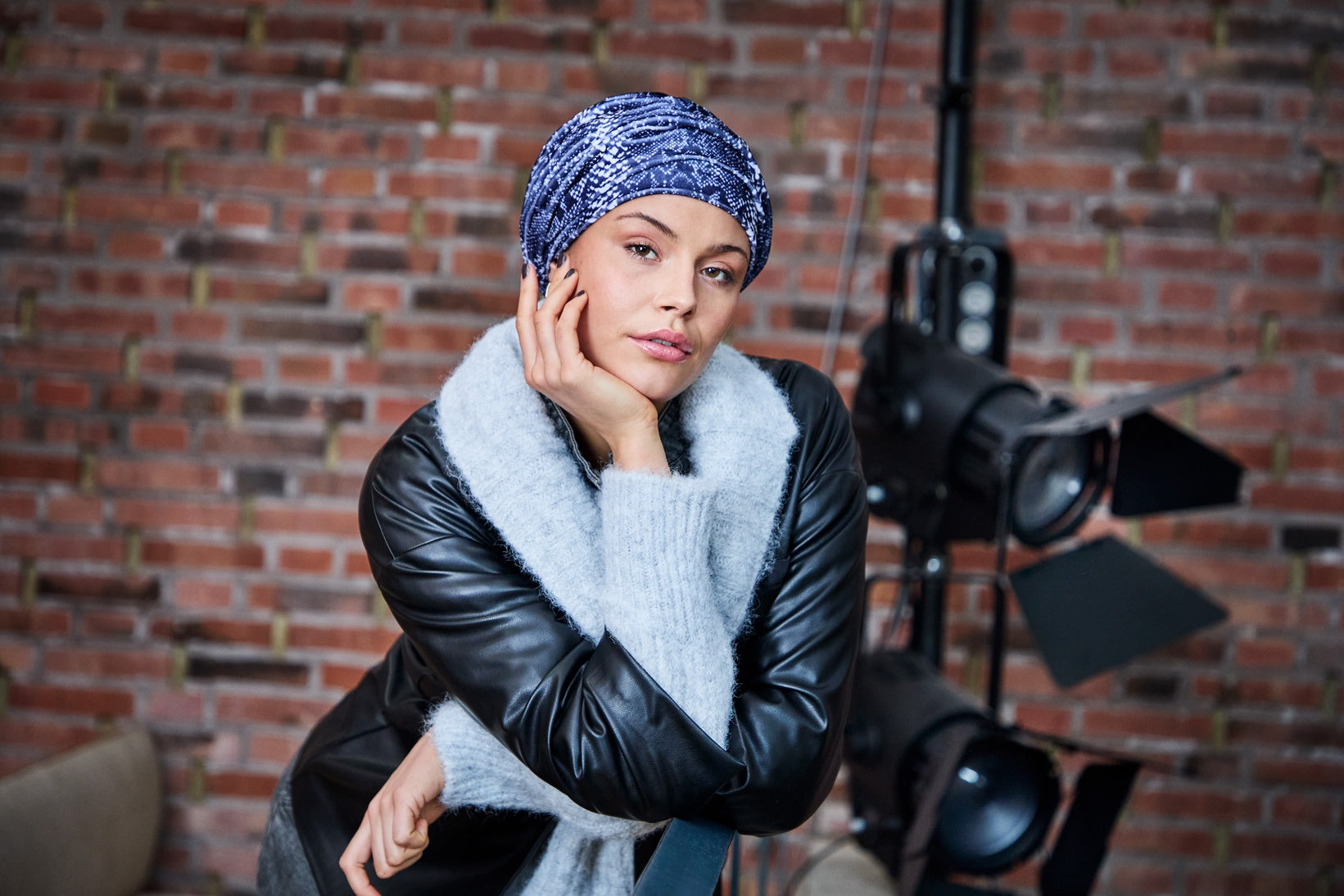HOCLEA V TURBAN - Blue Snake