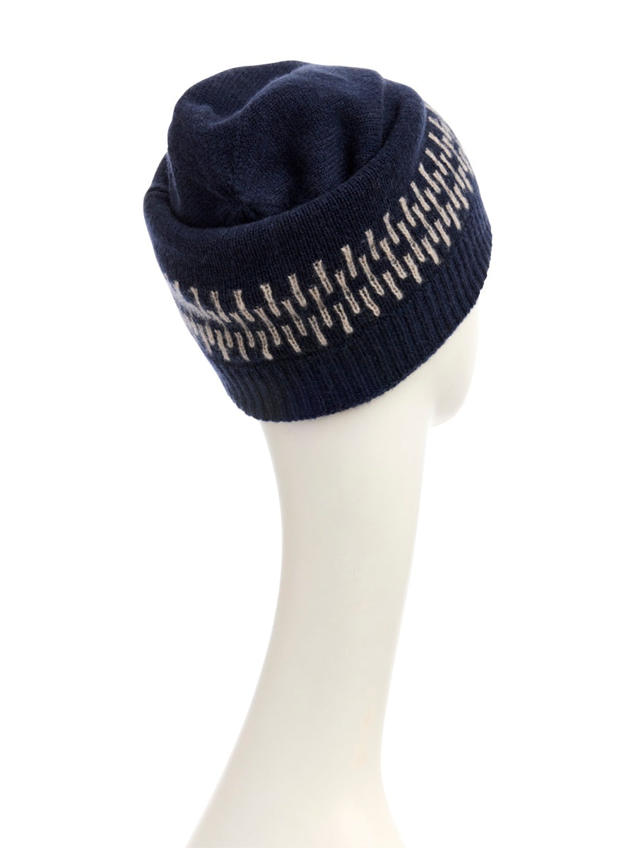 HOCAIRA KNITTED HAT - Ink Blue