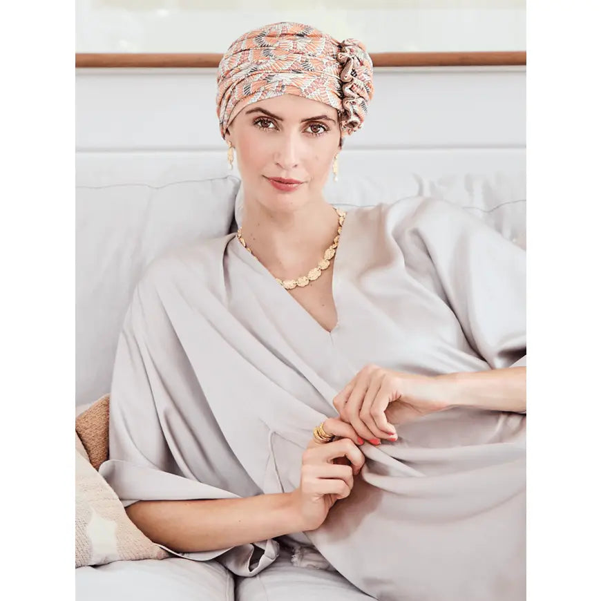 HocLOTUS TURBAN - Orange Elements