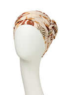 HocLOTUS TURBAN - Hojas Beige
