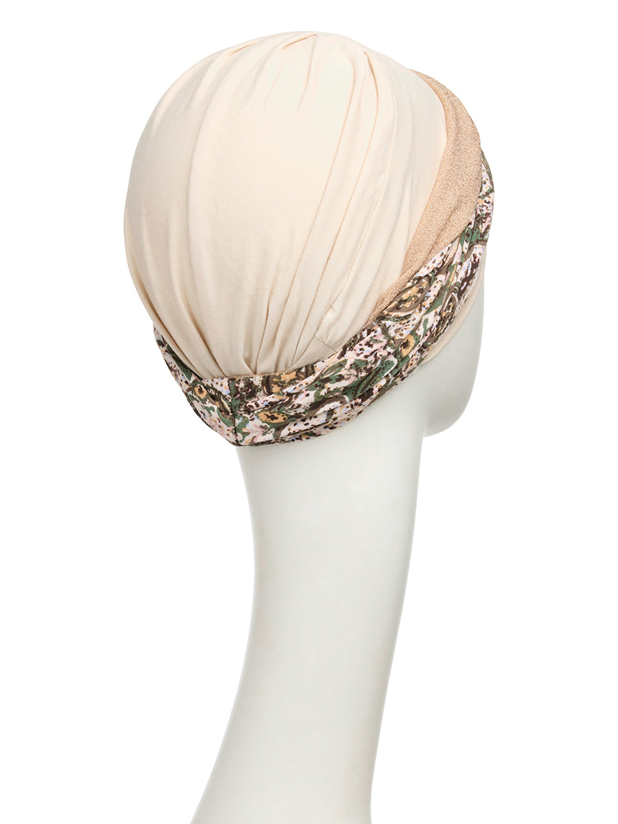 HocSHAKTI TURBAN - Wheat Beige w/Romance