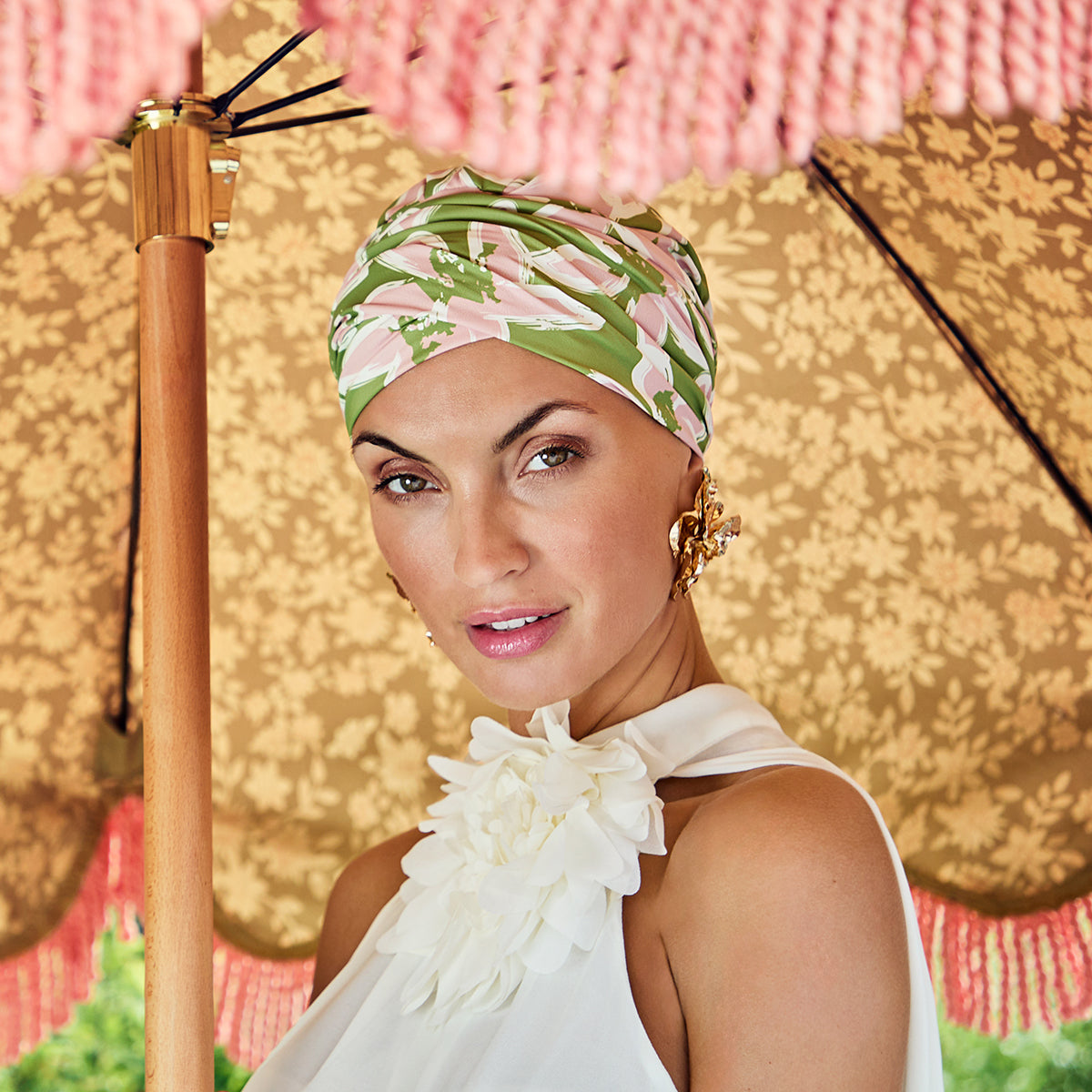 HocSAPPIRE BOHO TURBAN - Lime Garden