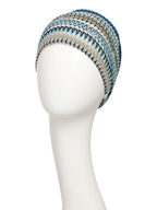 HocRUBY SKYE BOHO TURBAN - Zig-Zag Blues