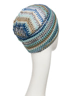 HocRUBY SKYE BOHO TURBAN - Zig-Zag Blues