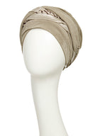 HocPERL BOHO TURBAN - Taupe Tiger