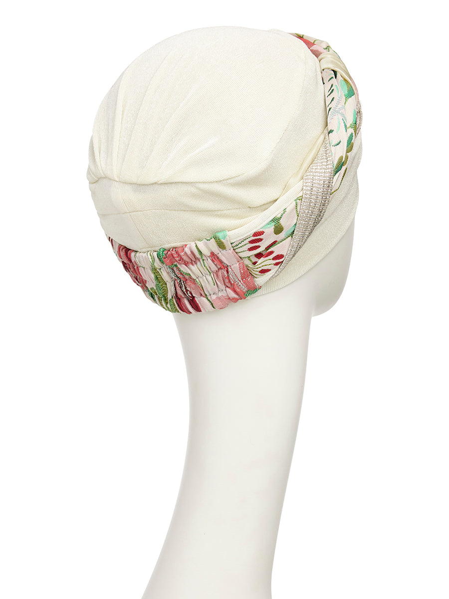 HocPERLA BOHO TURBAN - Pastel Brocade