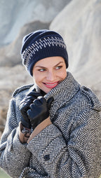 HOCAIRA KNITTED HAT - Ink Blue