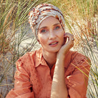 HocLOTUS TURBAN - Hojas Beige