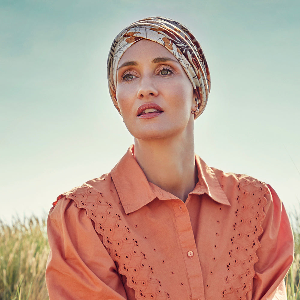 HocSHAKTI TURBAN - Hojas Beige