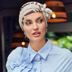 HocSIENNA BOHO TURBAN - Soft Beige Giraffe