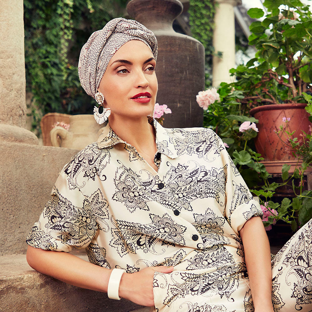 HocAMBER BOHO TURBAN - Touch Of Red
