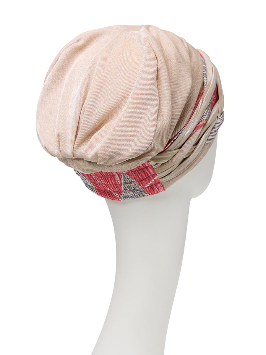 HocSCARLETT BOHO TURBAN - Toffee & Caramel Mix