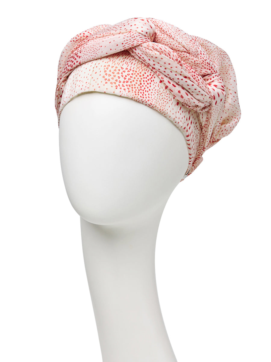 HocAMBER BOHO TURBAN - Red Golden Glam