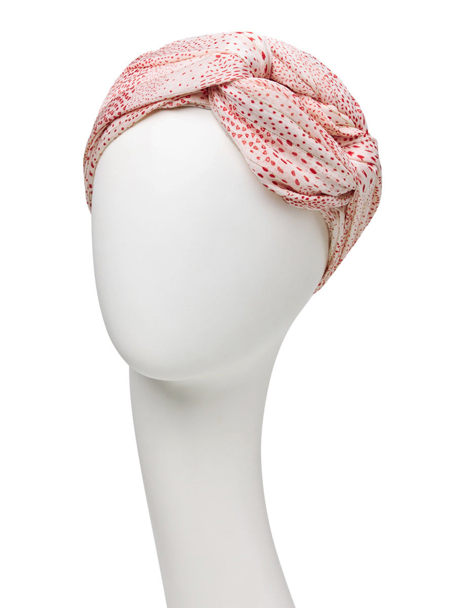 HocAMBER BOHO TURBAN - Red Golden Glam