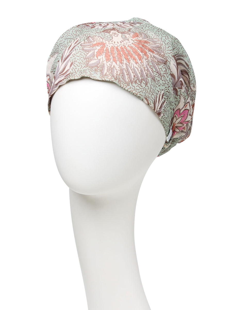 HocAMBER BOHO TURBAN - Cheerful Garden Green