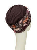 SHAKTI TURBAN W - Chocolate W / Garden Pink