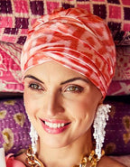 HocSAPPIRE BOHO TURBAN - Ikat Orange