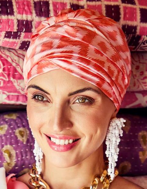 HocSAPPIRE BOHO TURBAN - Ikat Orange
