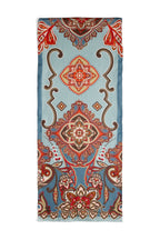 SILK SCARF - Royal Paisley Blue