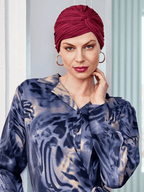 HOCJOYO TURBAN - Red Plum
